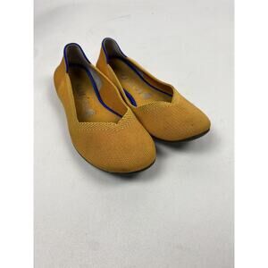 ROTHY'S (round toe) The Flat LEMON DROP MARIGOLD Yellow WOMEN’S SHOES Sz 8.5